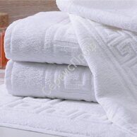 Махровое полотенце с бордюром плотность 430 гр. одинарная петля Туркменистан